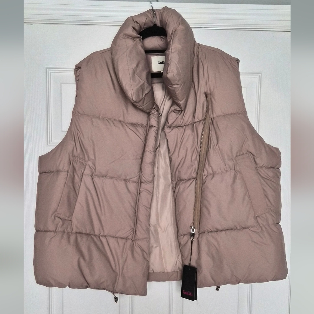 Beige Puffer Vest